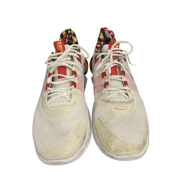 Under Armour Flow FUTR X 2 Team Men Size 15 Red White Maryland Colorway Sneakers - Picture 2 of 8